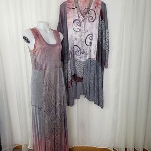 JG's Mad Lab dress and jacket set pink purple pastel boho country vibes small